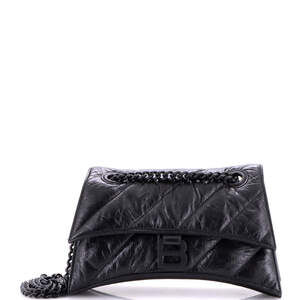 Balenciaga Crush Chain Flap Bag Quilted #224001B13B